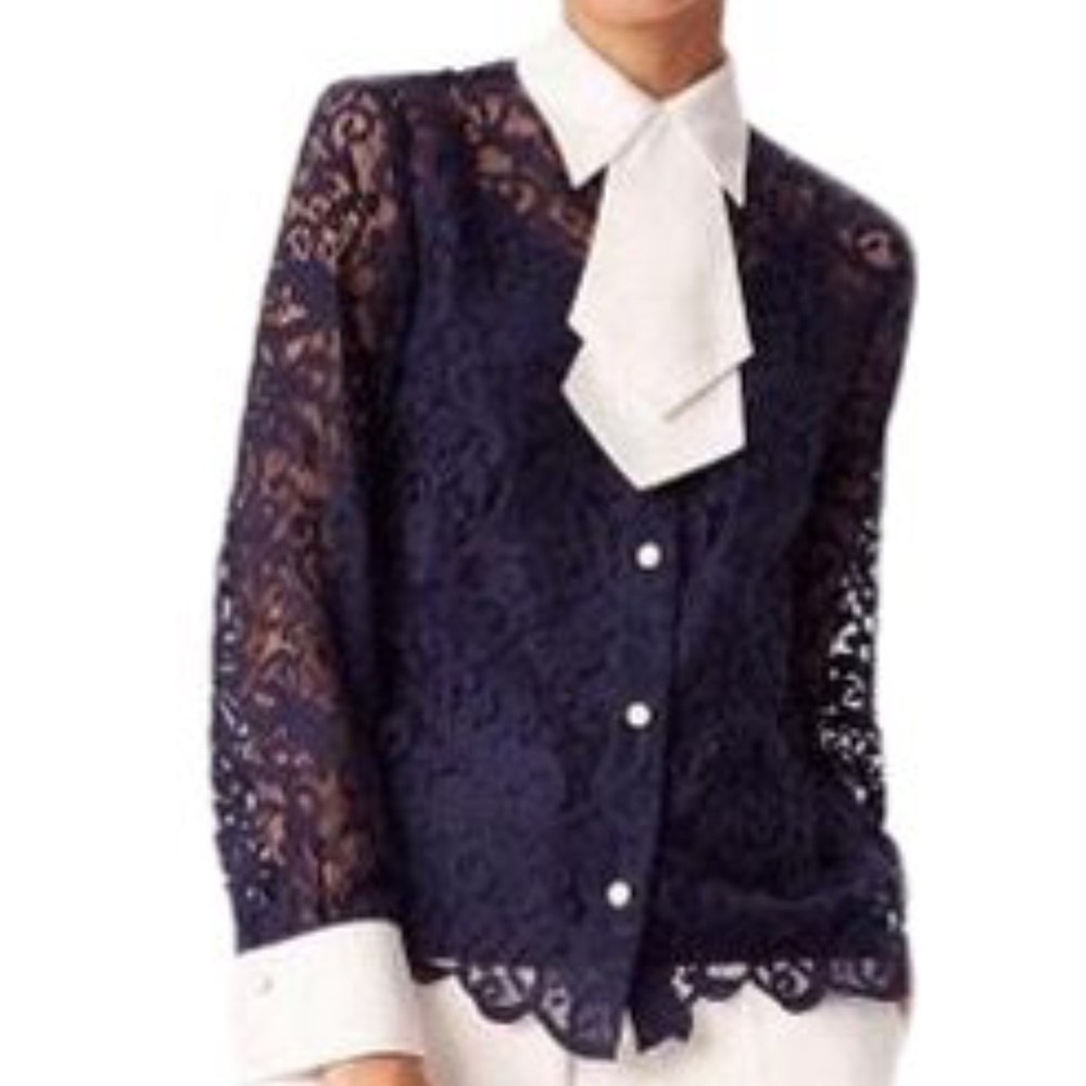 Tory Burch Rosie Lace button down top